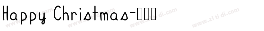 Happy Christmas字体转换